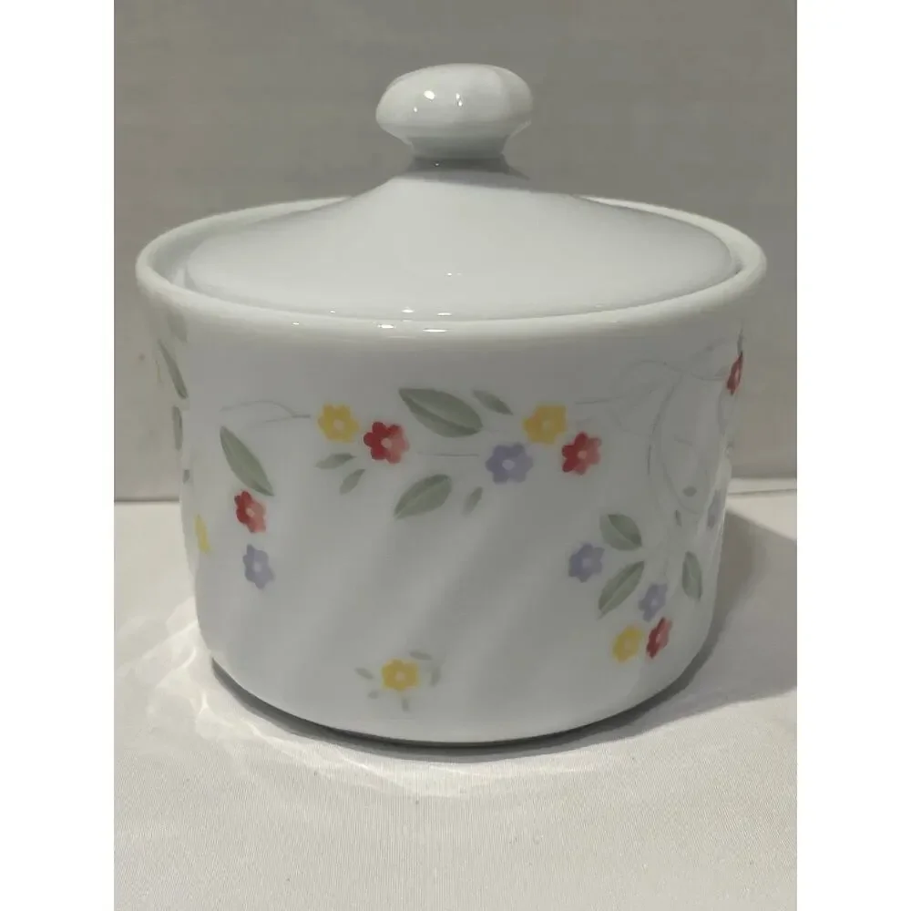 Corning Ware Country Festival Floral Covered Canister Jar 4